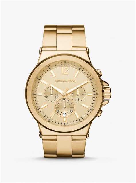 michael kors dylan black smartwatch|oversized dylan gold tone watch.